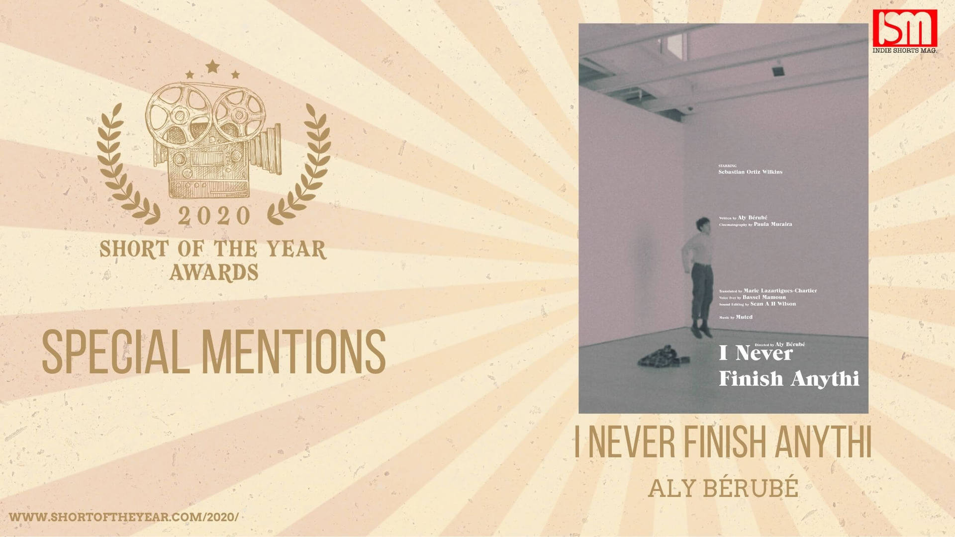 Special Mention - Short of the Year Awards 2020