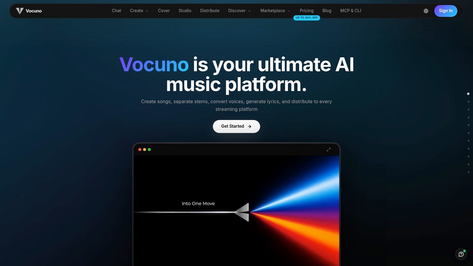 Screenshot from https://vocuno.com